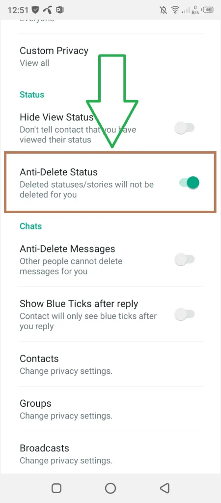 GB WhatsApp APK Download Updated Version Dec 2025 (Anti Ban) 8 Anti delete status and message